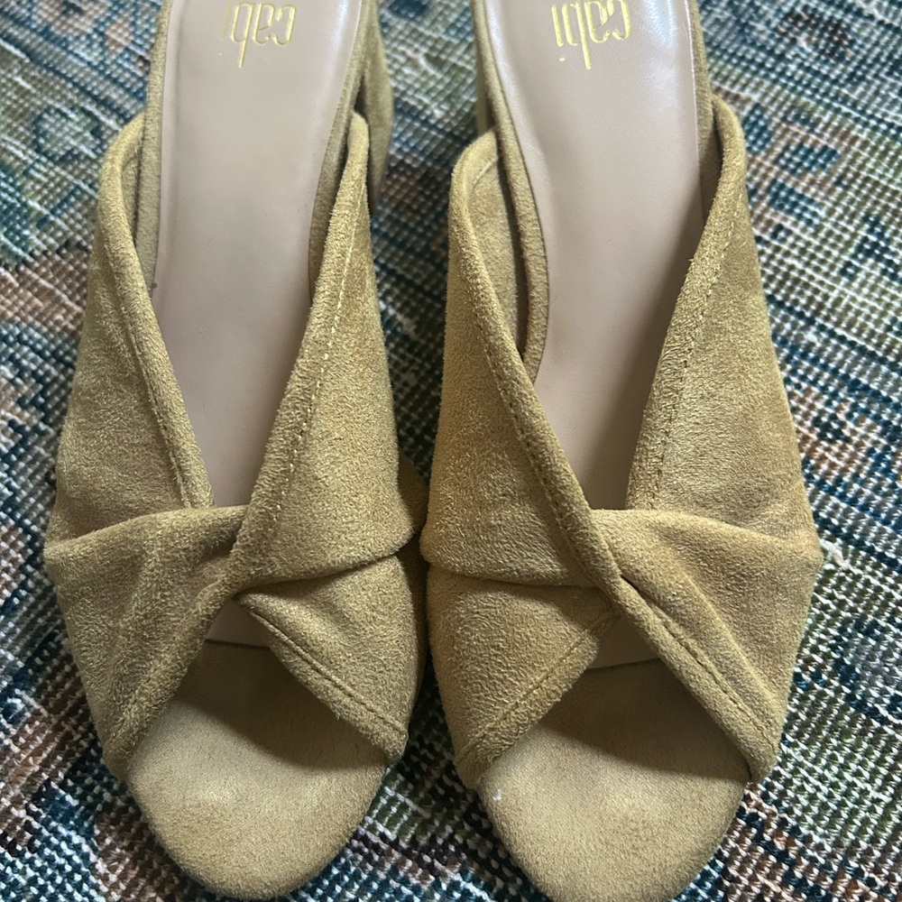 CAbi Chartreuse Women's Mules - Picture 3 of 7